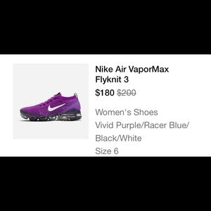Purple Nike Air VaporMax